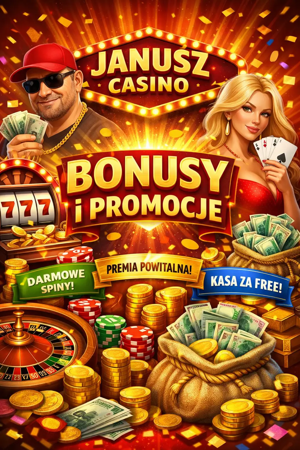 Bonusy w Janusz Casino: darmowych spinów bez depozytu i oferta powitalna